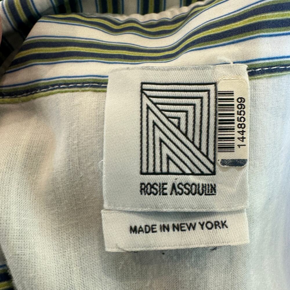 Rosie Assoulin Striped Midi Shirt Dress Size 12 Whimsical Artsy Designer $1300 - Picture 11 of 13